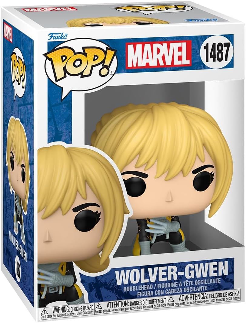 Original Funko Pop! Marvel - Gwen Verse Wolver Gwen #1487